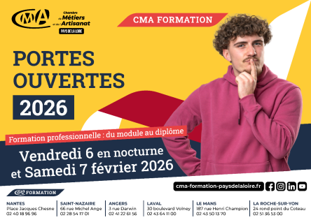 Portes Ouvertes CMA Formation les 6 & 7 février 2026